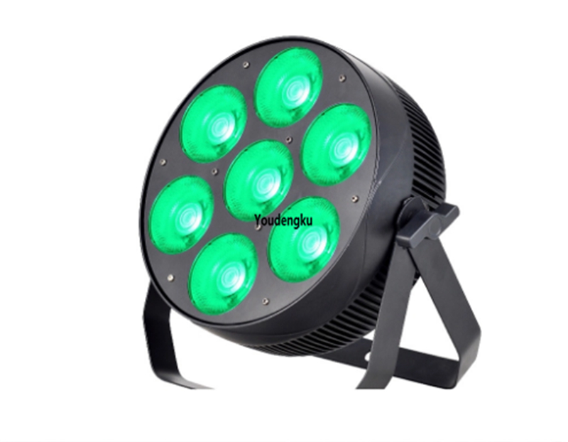 6pcs 30W RGB COB LED flat par lights for DJ disco wash effects
