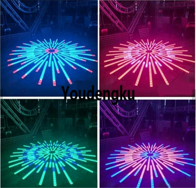 6-piece 14x5W LED dot-controlled RGB wall washer for indoor stage lighting