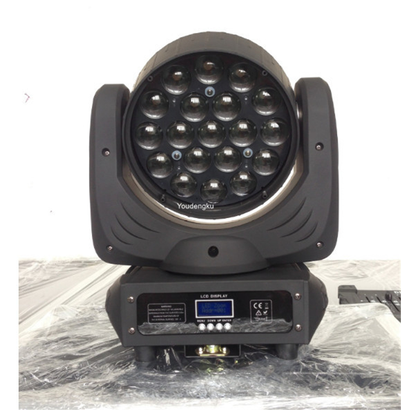6-piece Lyre LED beam RGBW DMX 19x10W moving head with zoom, LED MAC Aura RGBW wash stage light