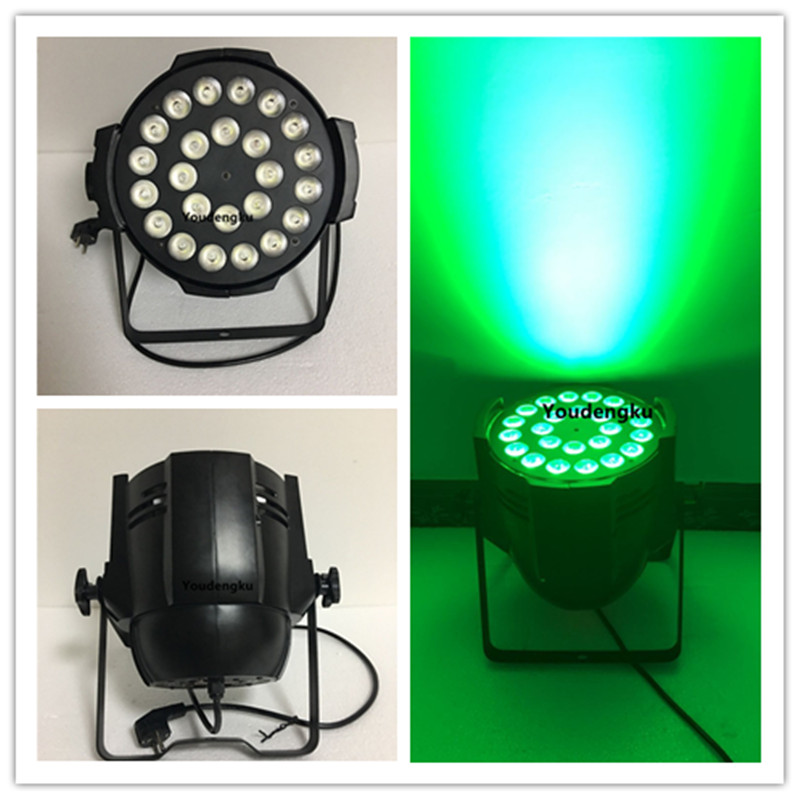 6-piece set of 24x10W LED PAR cans, 4-in-1 RGBW DMX lighting fixtures
