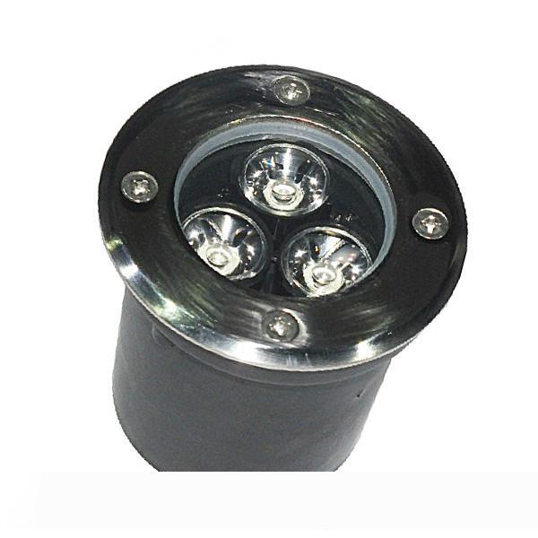 6W LED underground lights in warm, cool, white, blue, green, and red colors with IP67 waterproof rating for outdoor use, operating on 85-265V AC
