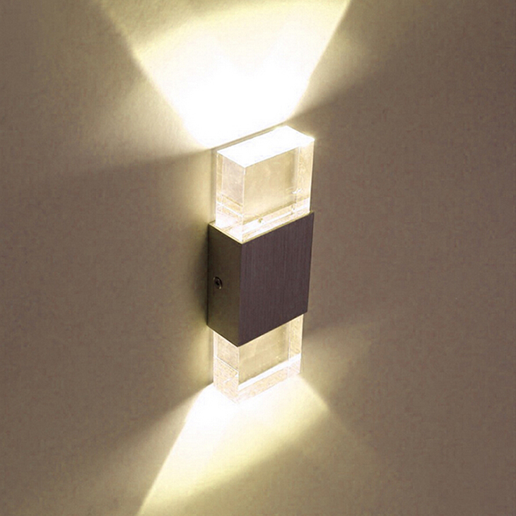 6W LED wall lamp for bathrooms, made with high-quality aluminum and acrylic shade, ideal for corridors, stairs, bars, and KTVs