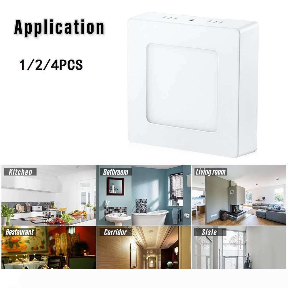 6W square LED ceiling light for indoor flush mount downlighting in warm white