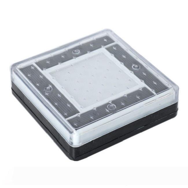6x6 solar paver brick lights, square underground solar lamps for garden pathways and landscape lighting