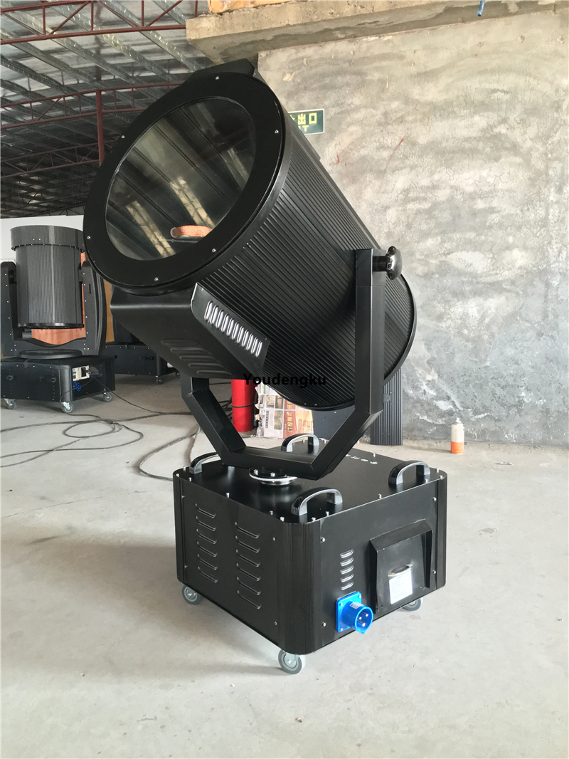 7000W high-power xenon outdoor searchlight for sky tracking and beam projection