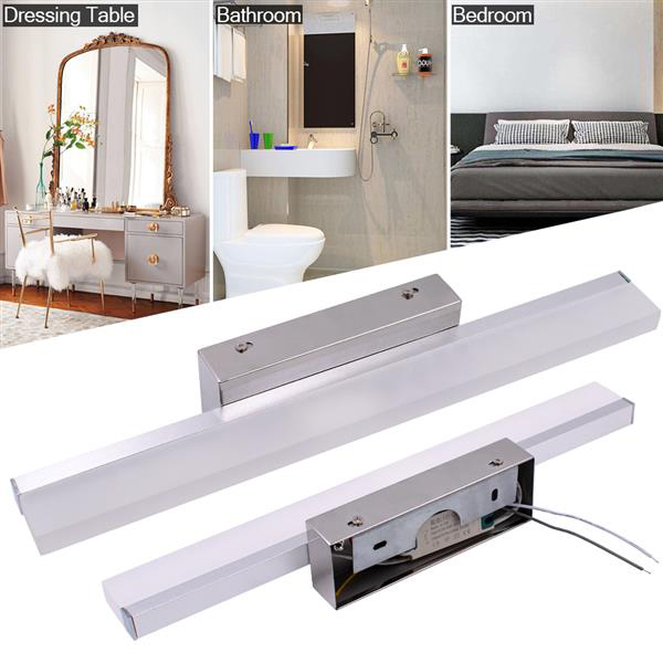7W 40CM smart bathroom light bar with silver-white illumination, high brightness, premium materials for indoor lighting