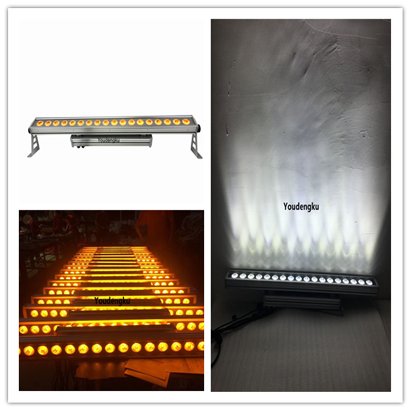 8 pieces of 18x15w RGBWA 5-in-1 outdoor IP65 LED wall washers, waterproof RGBWA LED strips for party lighting