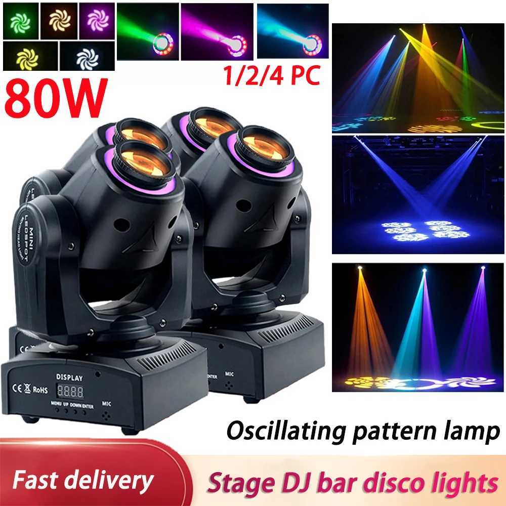 80W LED moving head lights for dazzling stage effects in clubs and parties