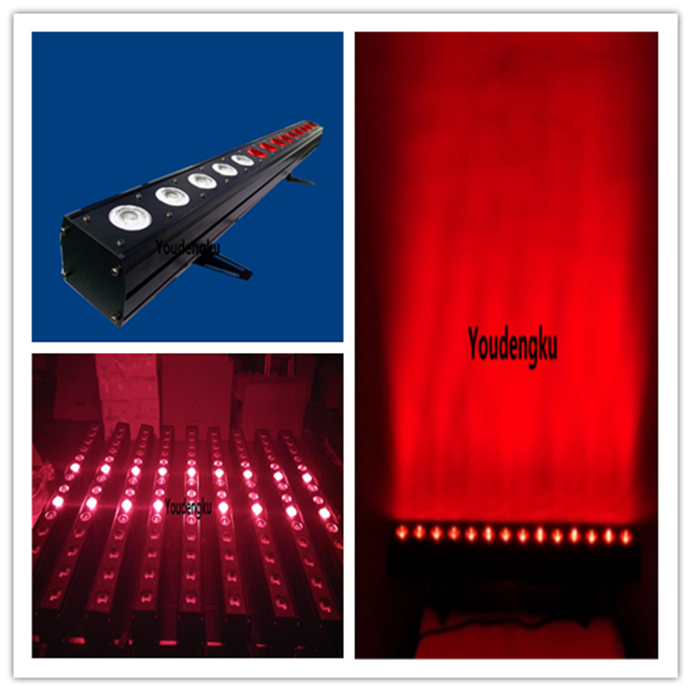 8-channel indoor DMX512 RGBW wall washer with 14x10W 4-in-1 LED pixel beam