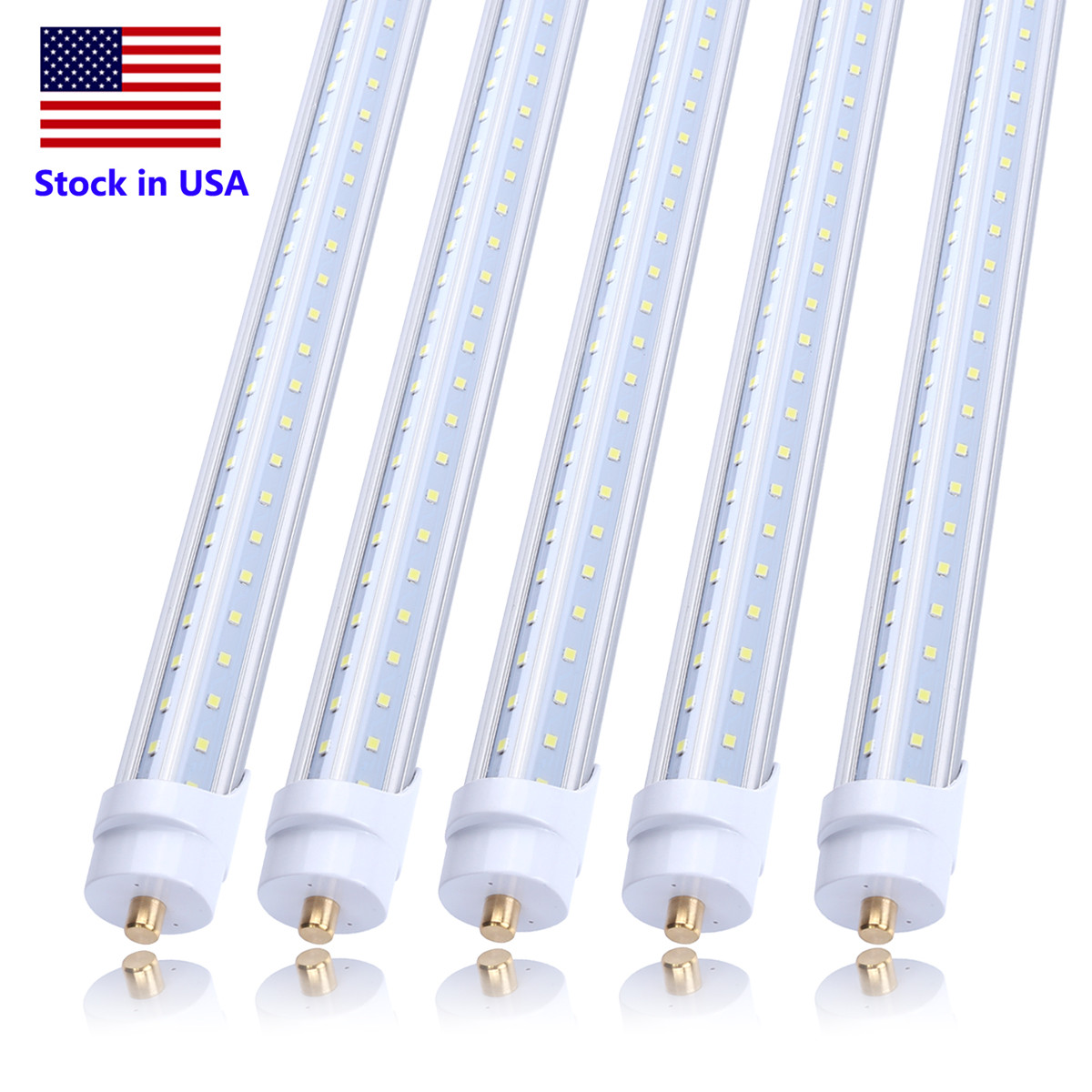 8-foot single-pin FA8 T8 LED tube lights, 45W shop lighting solution