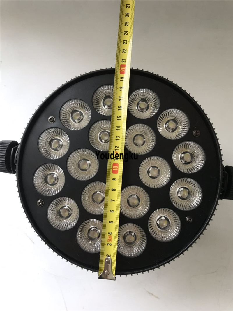 8pcs China-made 18x10W RGBW LED mini par cans with DMX control, compact slim design