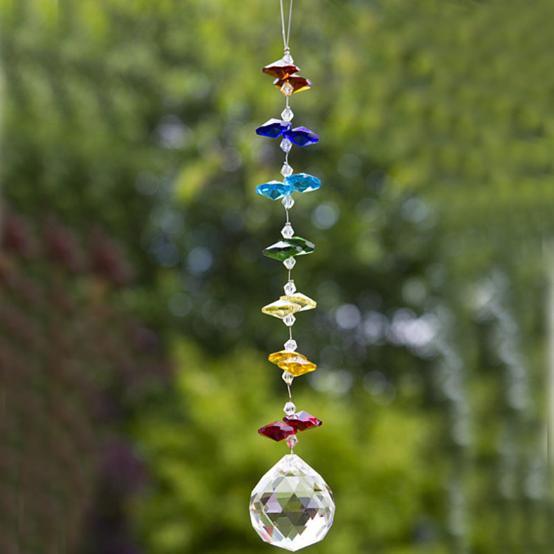 8-piece 20mm crystal suncatcher pendant, handmade for weddings or car decor