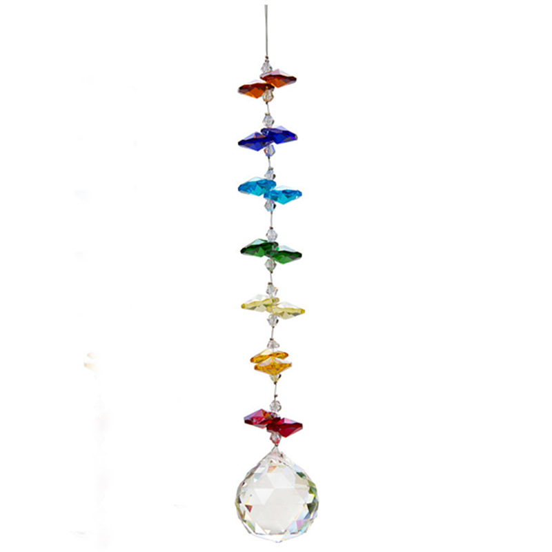 8-piece 30mm crystal prism suncatchers create rainbows when hung in windows, perfect as gifts