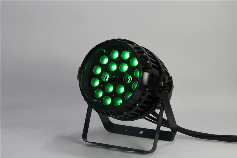 8-piece waterproof 18x18W RGBWA+UV zoomable outdoor LED par can light