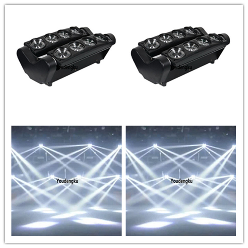 8x10W white LED moving head beam lights with spider design