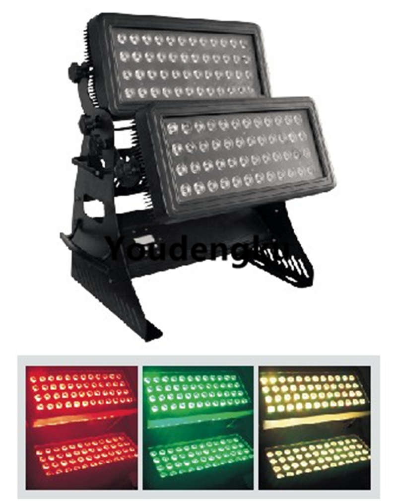 96 high-power 10W RGBW LED wall wash lights for outdoor use, 96 pieces per city color option