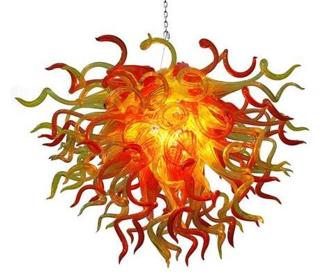 AC110V-240V modern E14 hanging light with Italian design, handmade glass pendant for lighting projects
