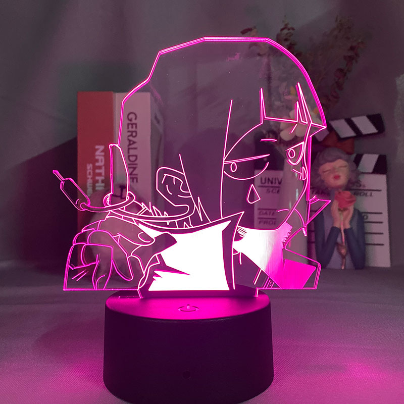 Acrylic 3D Lamp for Kids' Room - My Hero Academia Jiro Kyoka LED Nightlight with Bluetooth, Perfect as Birthday Gift or Party Decor