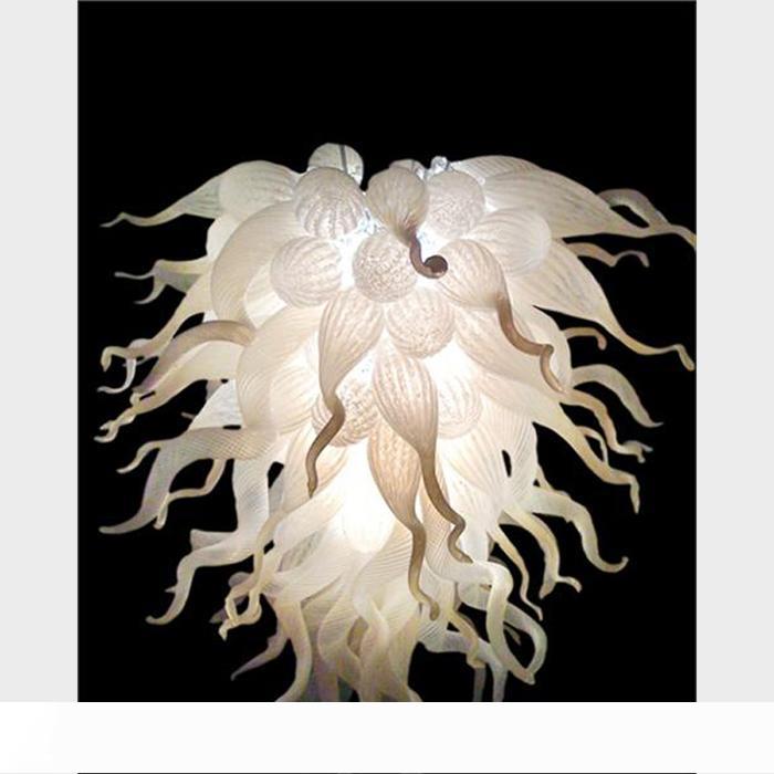Affordable handcrafted white Murano glass chandelier for home and hotel decor