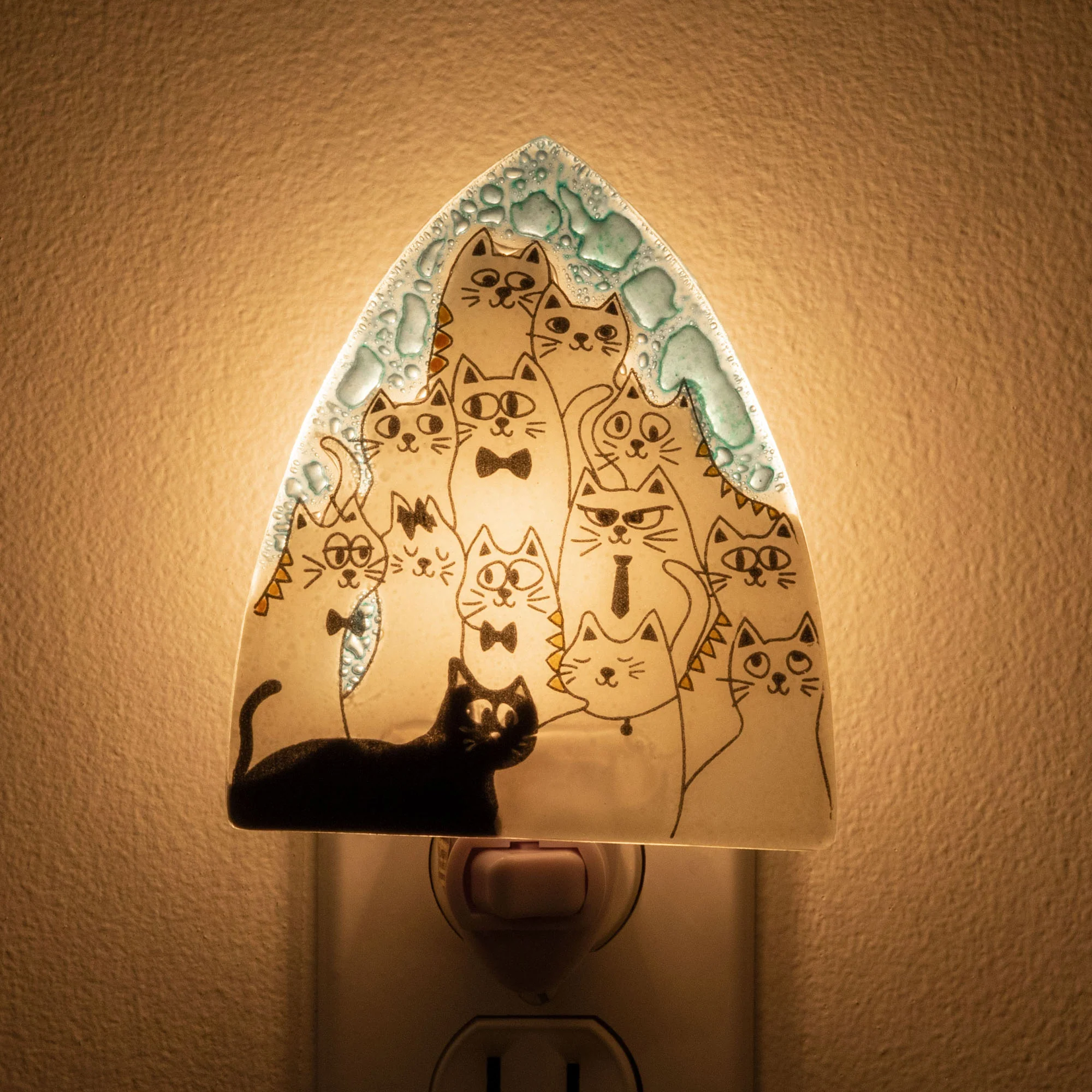 All Over Pets Recycled Glass Nightlight - Cat