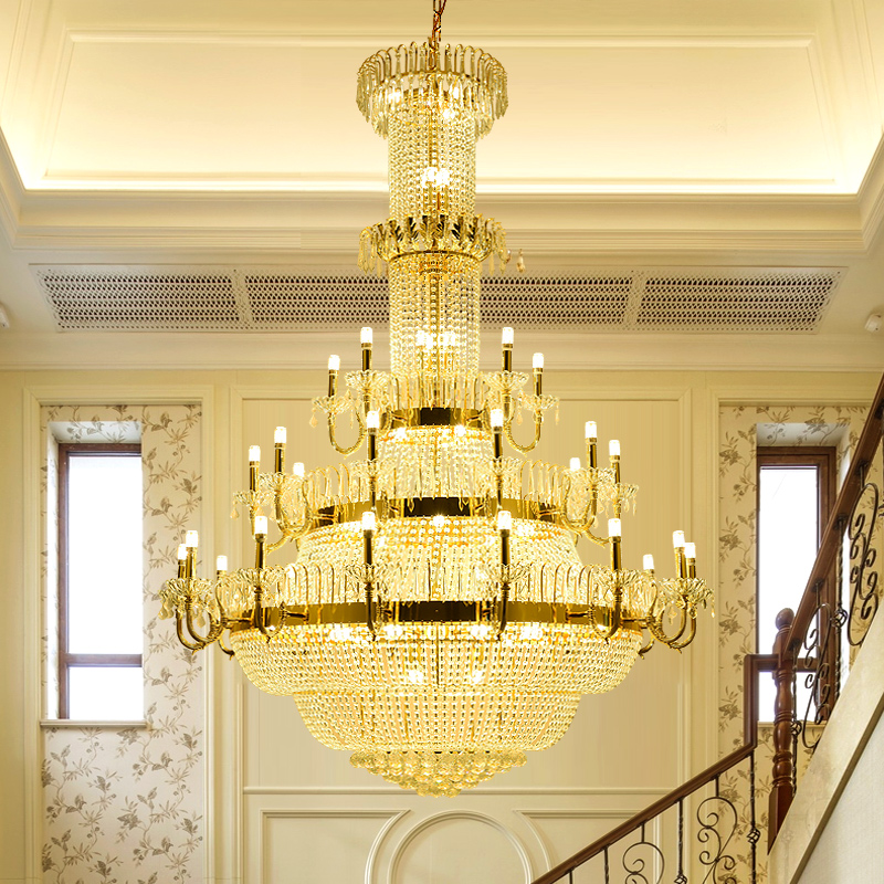 American Crystal Chandeliers Lights Fixture LED Modern European Big Long Chandelier 3 Color Dimmable Home Indoor Lighting Diameter 120cm 150cm

Modern European LED crystal chandelier with dimmable ...