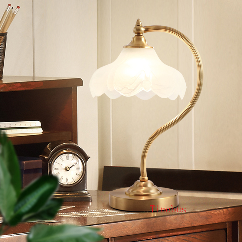 American hotel Club desk lamp Bedroom bedside Glass light Living room table Lamp sofa reading lights European Study

Rewritten:
American hotel club desk lamp for bedroom nightstand, glass light for...