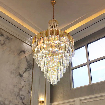 American Modern Crystal Chandelier LED K9 Crystal Chandeliers Lights Fixture Hotel Big Stair Way Project Pendant Lamp Home Indoor Lighting

Elegant contemporary LED chandelier with K9 crystals, ideal for hotel staircases and indoor home lighting projects