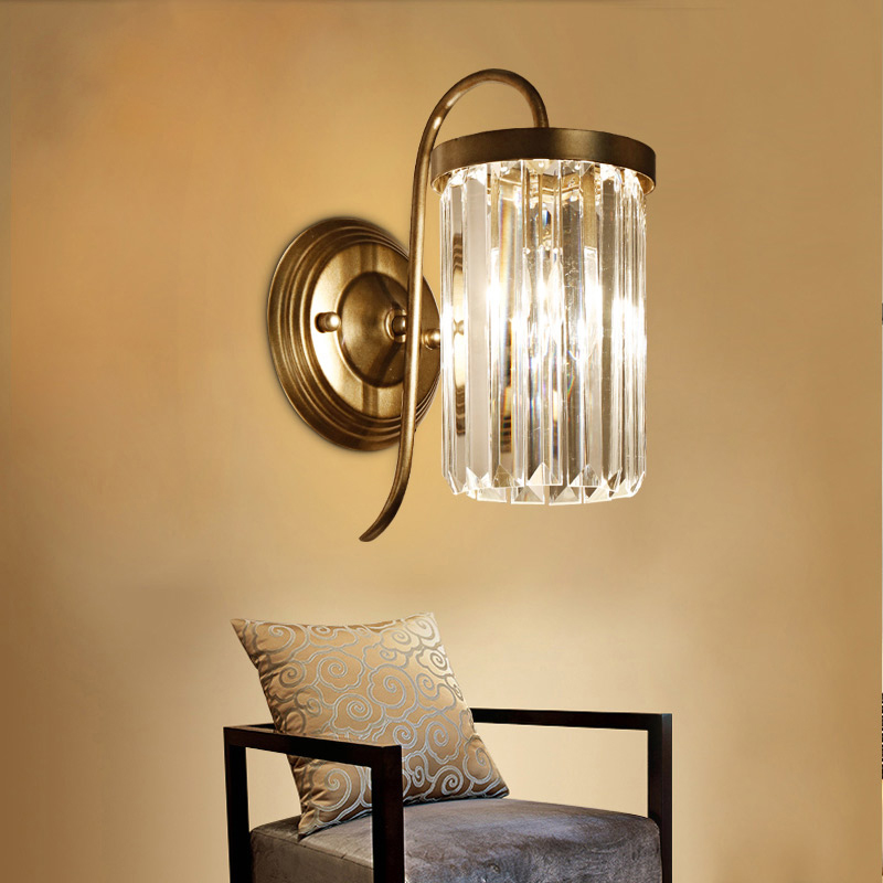 American vintage crystal chandelier for living spaces, bedrooms, bedside, foyers, balconies, and accent wall lighting