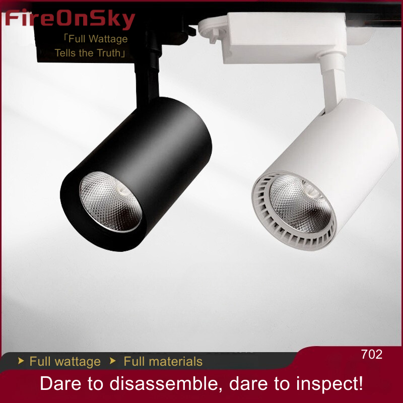 Anti-glare 6000K high-intensity track spotlight, 40W compact hill guide new product promotion, energy-efficient 702