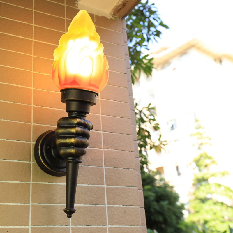 Antique-style wall lamps for coffee bars, homes, and outdoor waterproof sconces in bathrooms and bedrooms