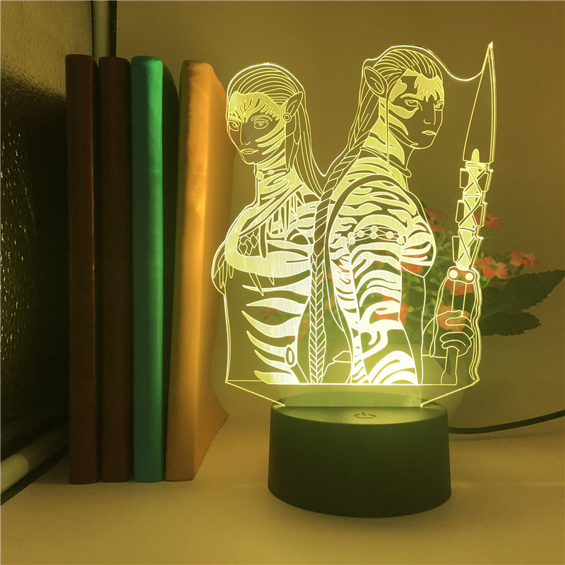 APP Control 3D Lamp LED Atmosphere Night Light Science Fiction Movie Avatar Kids Nightlight Sailor Moon Neon Sign Anime Fans Gift
