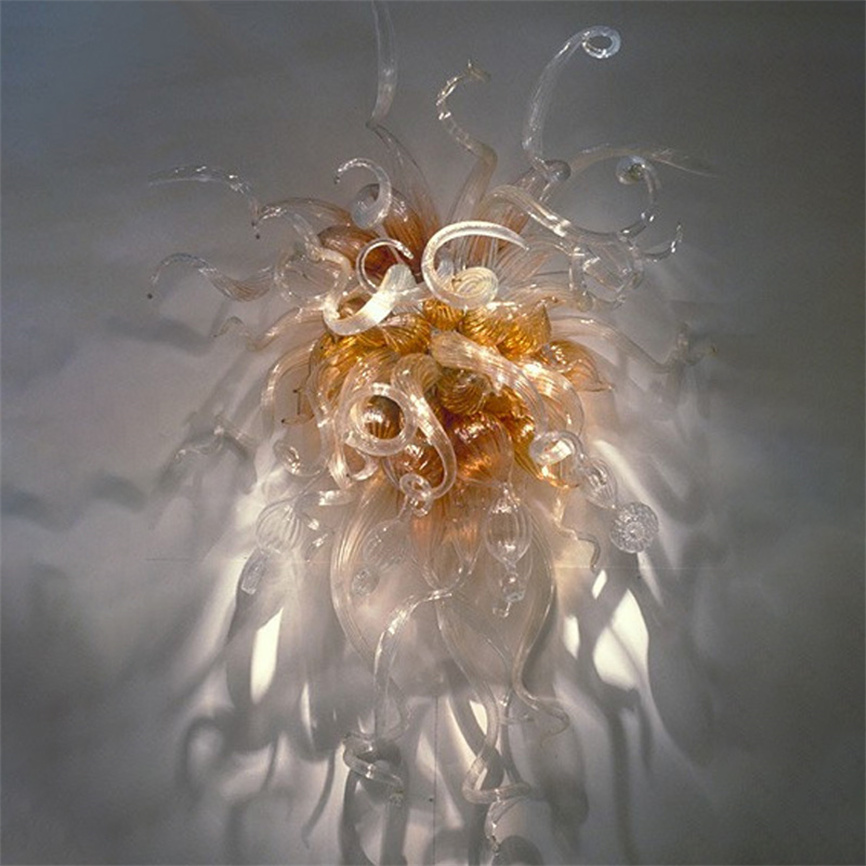 Art Deco style handcrafted blown glass wall lamps and sconces for kids' rooms and living spaces, measuring 50 by 70 cm