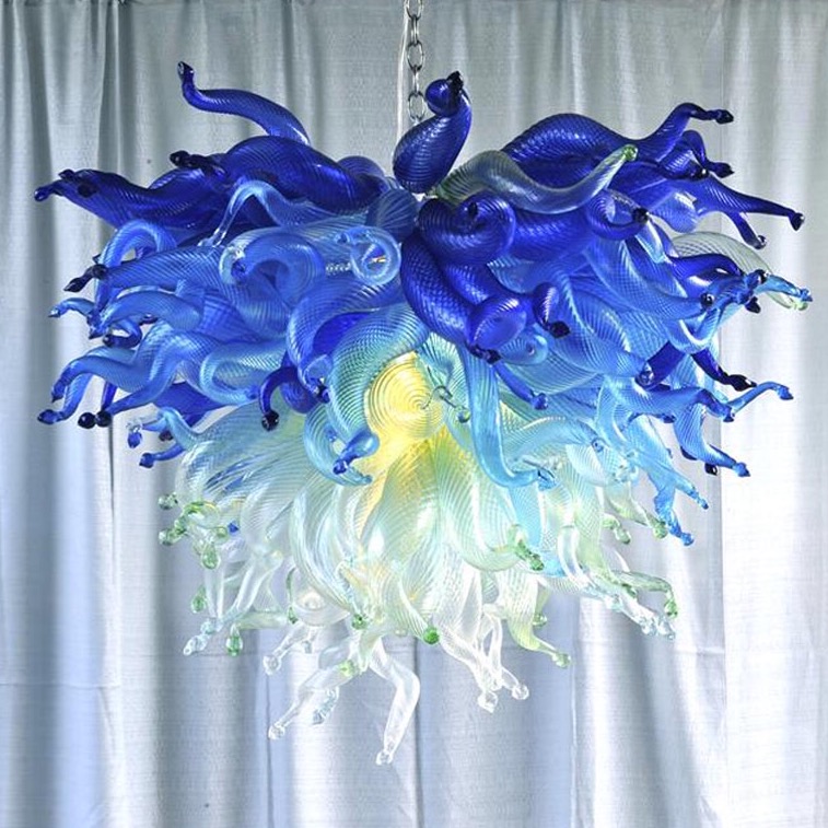 Artistic handcrafted LED chandeliers with minimalist modern design for home lighting
