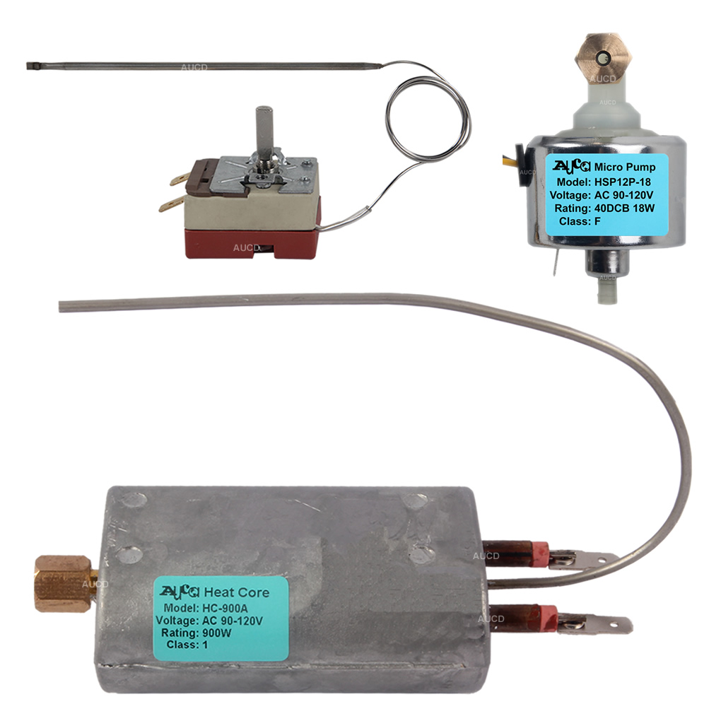 AUCD 900W Heater Core 40DCB 18W Micro Oil Pump Temperature Controller Thermostat For Disinfect Sprayer Fogger Steam Fog Smoke Machine HPOH900