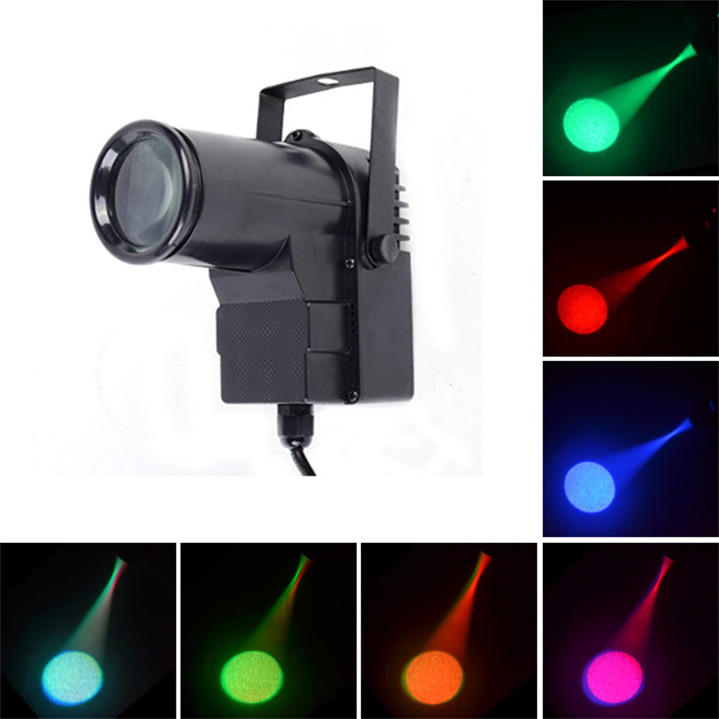 AUCD Mini 10W RGBW 4-in-1 LED spotlight with DMX control for disco, DJ shows, weddings and stage lighting