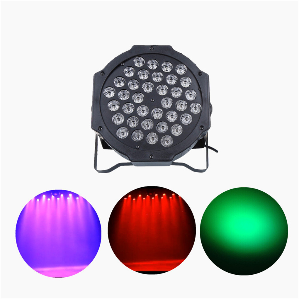 AUCD Mini 36 Pcs RGB LED Par Light for Stage, Disco, DJ, Club, Wedding Shows with DMX and Strobe Effects