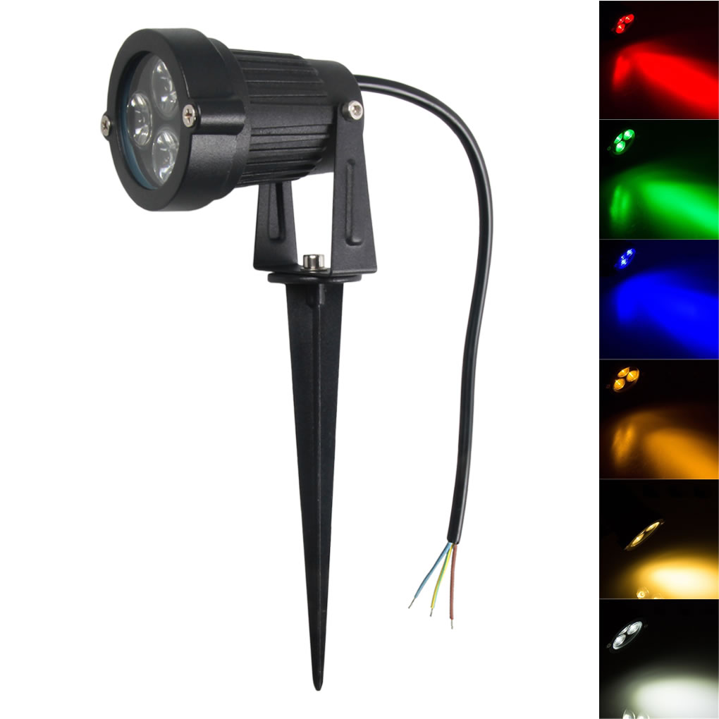 AUCD Mini 3W LED Floodlighting Lawn Lamps Outdoor IP65 Waterproof Spotlight Lighting Bulbs Garden Decor Landscape Light GO-L01