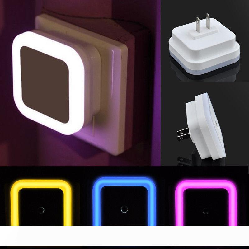 Auto LED light sensor wall plug night lamp for bedroom navigation