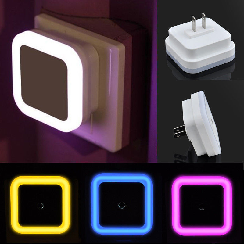 Auto LED light sensor-controlled bedroom night lamp with pathway illumination