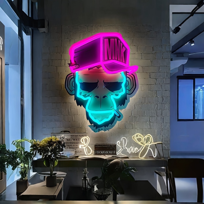 Bear. This adorable LED wall light features an animated bear design with adjustable brightness for decorative use