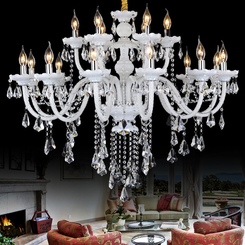 Beautiful floral candle chandeliers for elegant home decor, featuring crystal lighting in a retro style, perfect for modern living rooms or restaurant pendant lamps
