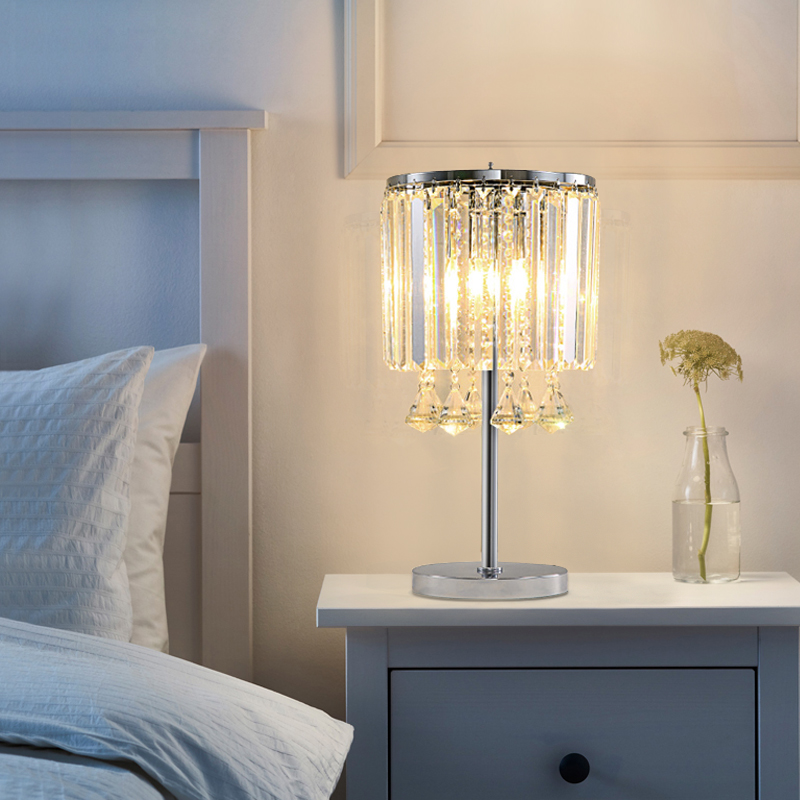Bedside lamp for bedroom  
Crystal lamp for desk  
Decorative lighting fixture for living room