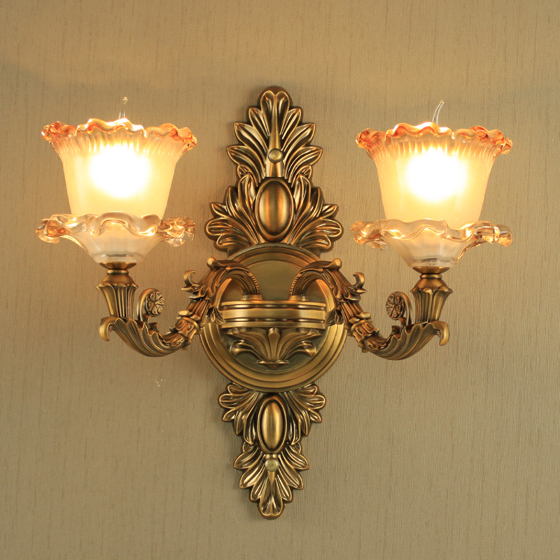 Bedside wall lamp for bedroom, living room, restaurant, villa, hotel, or stair lighting with European-style LED engineering lights