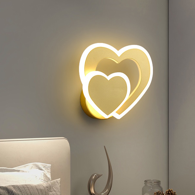 Bedside wall lamp for modern Nordic-style bedrooms, minimalist LED lighting for stairways and living room backgrounds