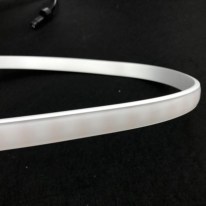 Bendable LED aluminum profiles, 2m each, featuring milky diffused lamp covers