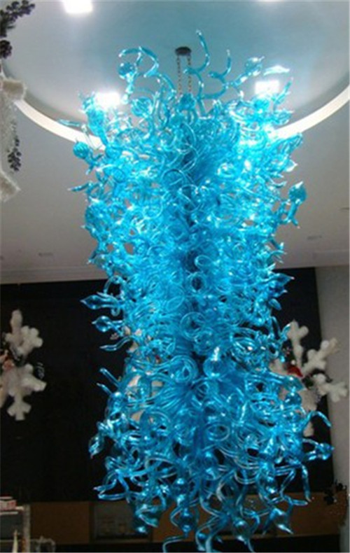 Blue Beautiful Luxury Hotel Livingroom Decoration Chandelier,100% Mouth Blown Glass LED Bulb Lighting,CE/UL Certificate Ceiling Chandelier

Elegant blue luxury hotel chandelier for living room decor, featuring hand-blown glass LED lighting with CE/UL certified ceiling design
