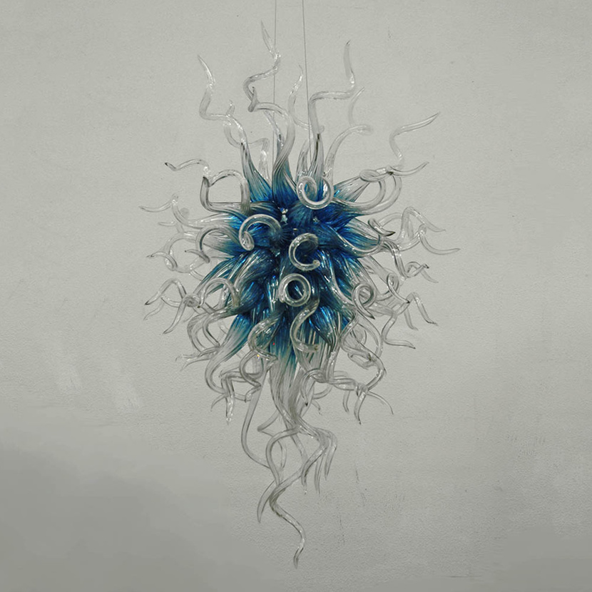 Blue LED Chandelier for Modern Kitchens and Dining Areas