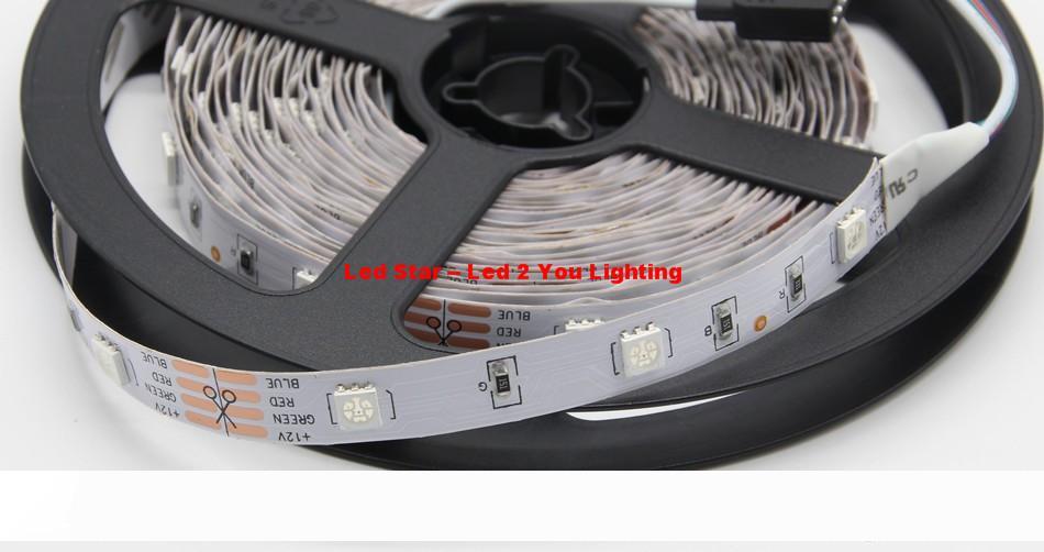 Brand new 5-meter RGB LED strip with 150 waterproof 5050 LEDs for festive and bar lighting at 12V