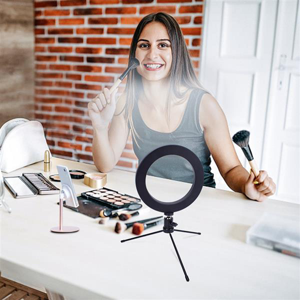 Brand new 8-inch diameter 20cm live fill light tripod with 13W 5V 84LED 2835 lamp beads, white light USB vanity lighting