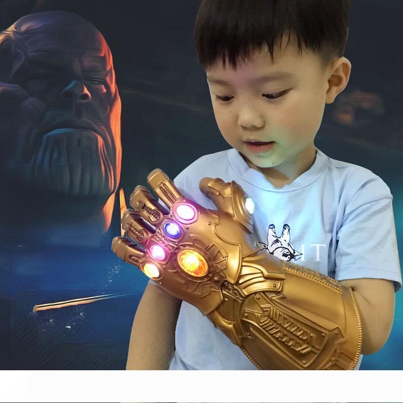 BRELONG Infinity War PVC light-up gloves for Halloween cosplay, electronic fist prop